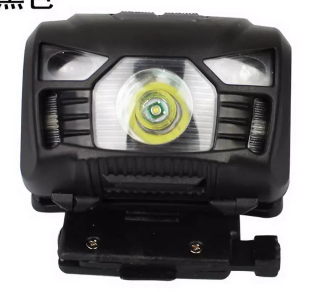 USB Charging Induction Waterproof Headlight FAST Tactical Helmet Headlight Q5 Rescue Light Signal Light