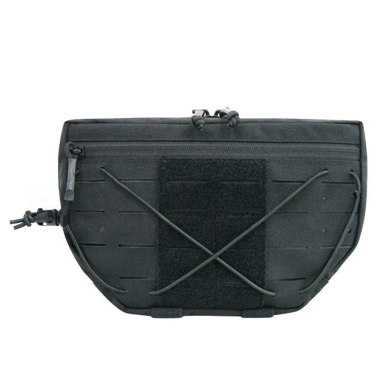 500D Molle Tactical Drop Dump Pouch Fanny Pack Organizer Bag Front Pocket For JPC AVS CPC RRV Plate Carrier Vest Accessories
