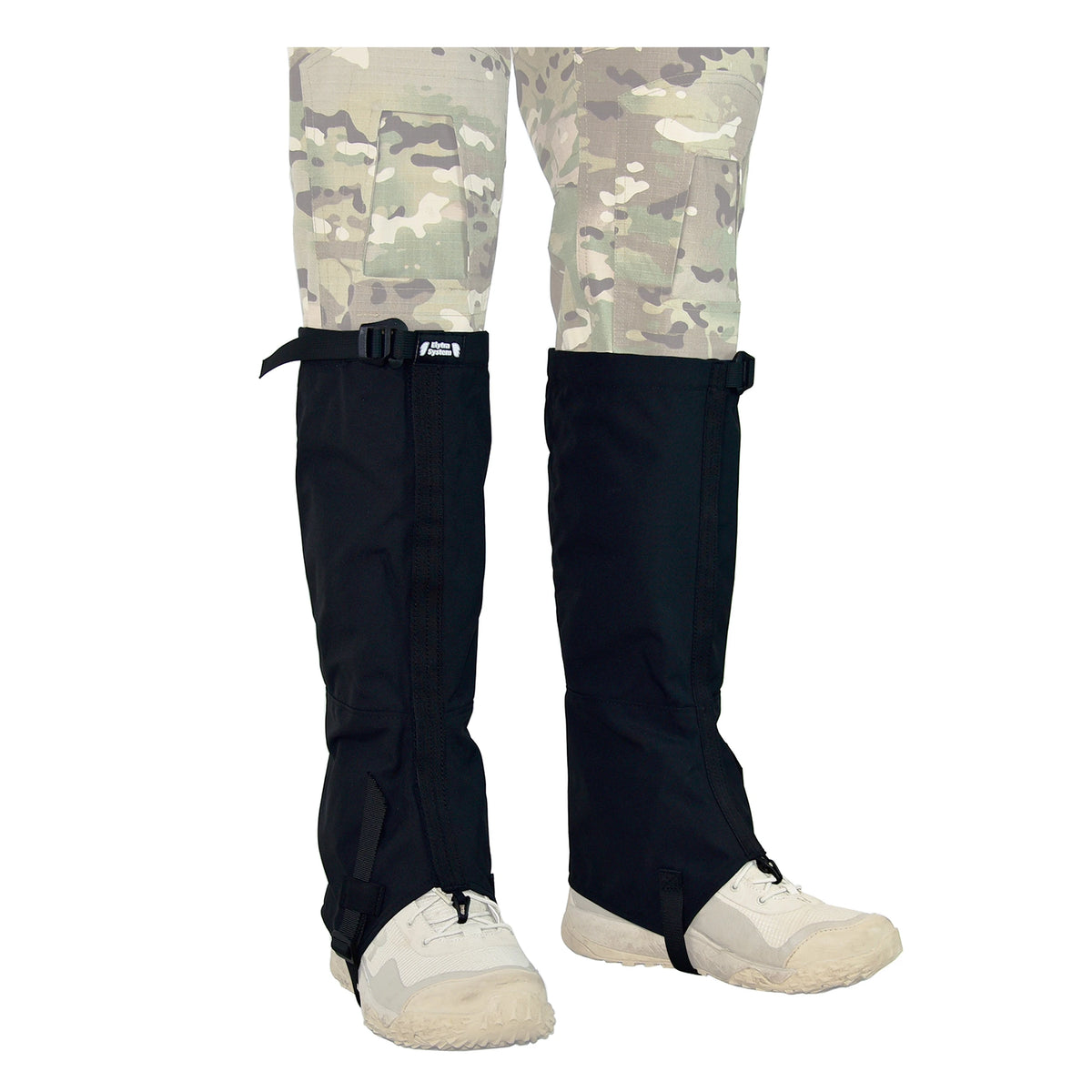 Tactical Leg Gaiters High Gaiters Gaiters Knee Protection Anti-Tear Nylon Fabric Full Length Zip Breathable Camping Hiking