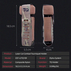 EMS Tourniquet Kit with Molle Tourniquet Holder, TQ Holder Holster Metal Emergency Survival Gear and Supplies