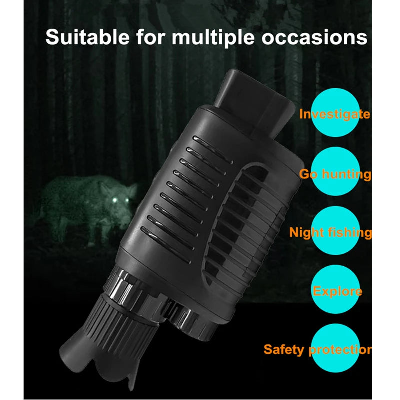 5X Digital Light Zoom Monocular Night Vision Device 1080P HD Infrared Camera Hunting Telescope Outdoor Search Full Darkness 300m