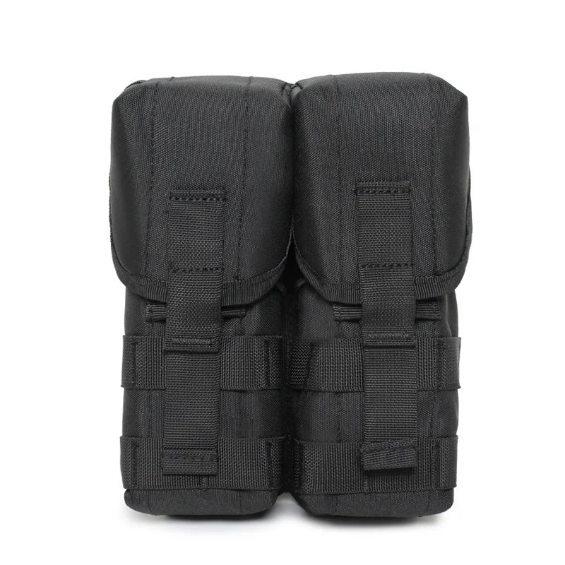 Tactical Double 5.56/7.62 M4 Magazine Pouch AK AR Rifle Mag Paintball Hunting Accessories
