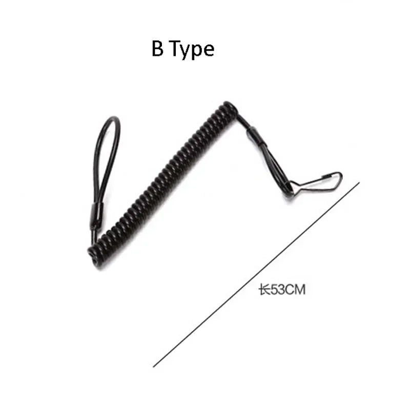 Elastic Rope Lanyard Sling New Outdoor Camping Tactical Retractable Spring Anti-lost Phone Key Rope