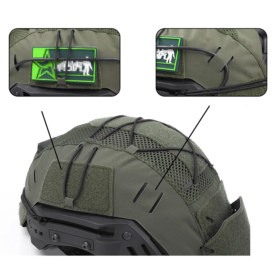 Elastic Rope Helmet Cover Protective Shield WENDY2.0 Helmet FMA  Tactical Helmet Cloth