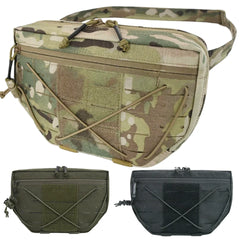 500D Molle Tactical Drop Dump Pouch Fanny Pack Organizer Bag Front Pocket For JPC AVS CPC RRV Plate Carrier Vest Accessories