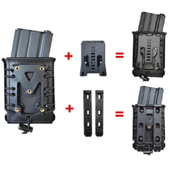 5.56mm 7.62mm Magazine Pouch with MOLLE Clip and Belt Clip Universal Mag Holder Pouch