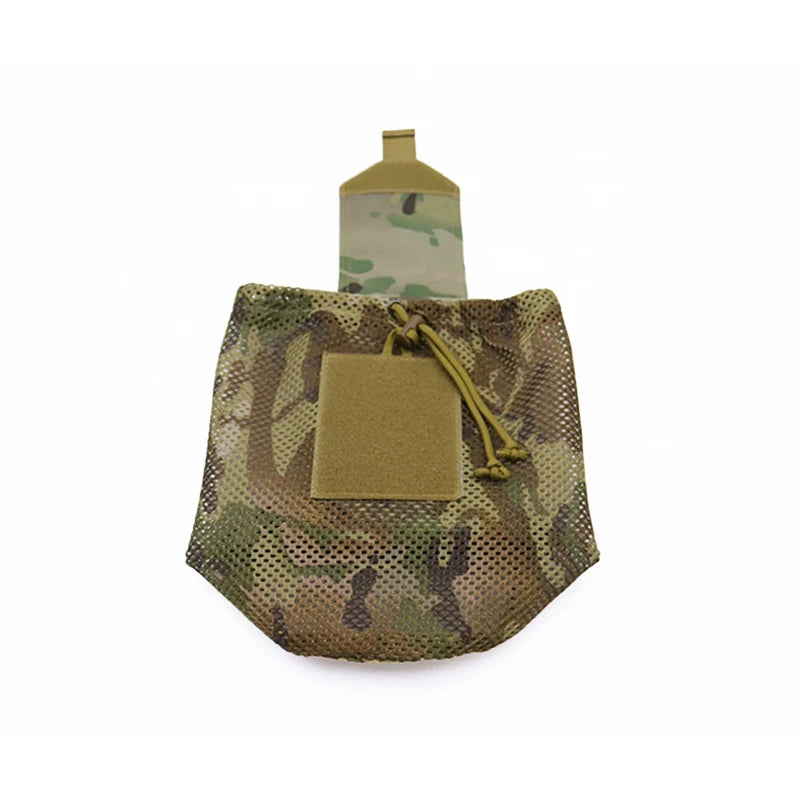 Outdoor Portable Mini Foldable Mesh ATS Roll Up Bag Micro Folding Compact Dump Pouch Camping Hiking Hunting Storage