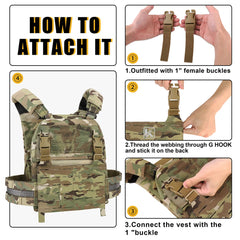 KRYDEX G-Hook Detachable MOLLE Front Flap