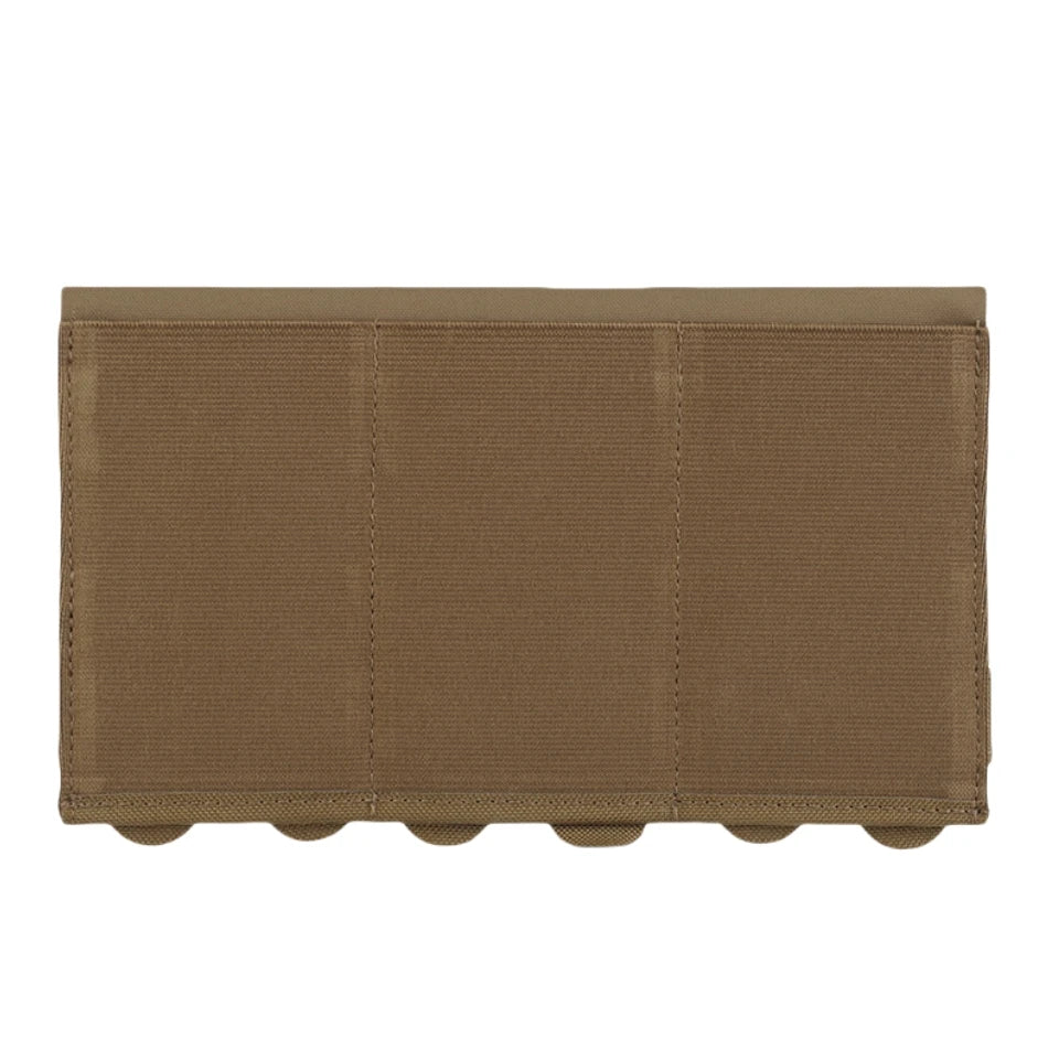 Tactical 5.56/7.62mm Lightweight Elastic Triple Mag Pouch Hunting CS Wargame Molle System Accessories Waist Bag Holster