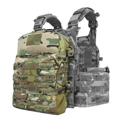 Nylon Tactical Molle Hydration Pack,Molle Hydration Carrier with Helmet Bag Pouch,Hydropack for 3L Water Bladder