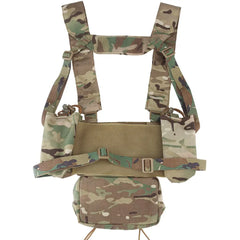 Tactical Chest Rig with 5.56/7.62 Magazine Pouch Holder, Pistol/Wing Pouch, Molle Dangler Pouch