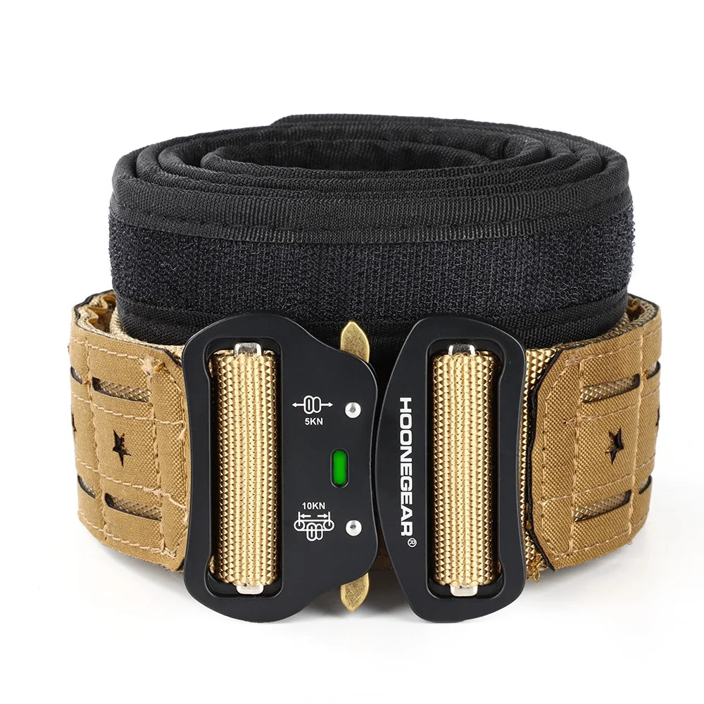 Tactical 2 inch Combat Belt Quick Release Buckle MOLLE Hunting Sport Mens Belt Durable Outdoor Wargame