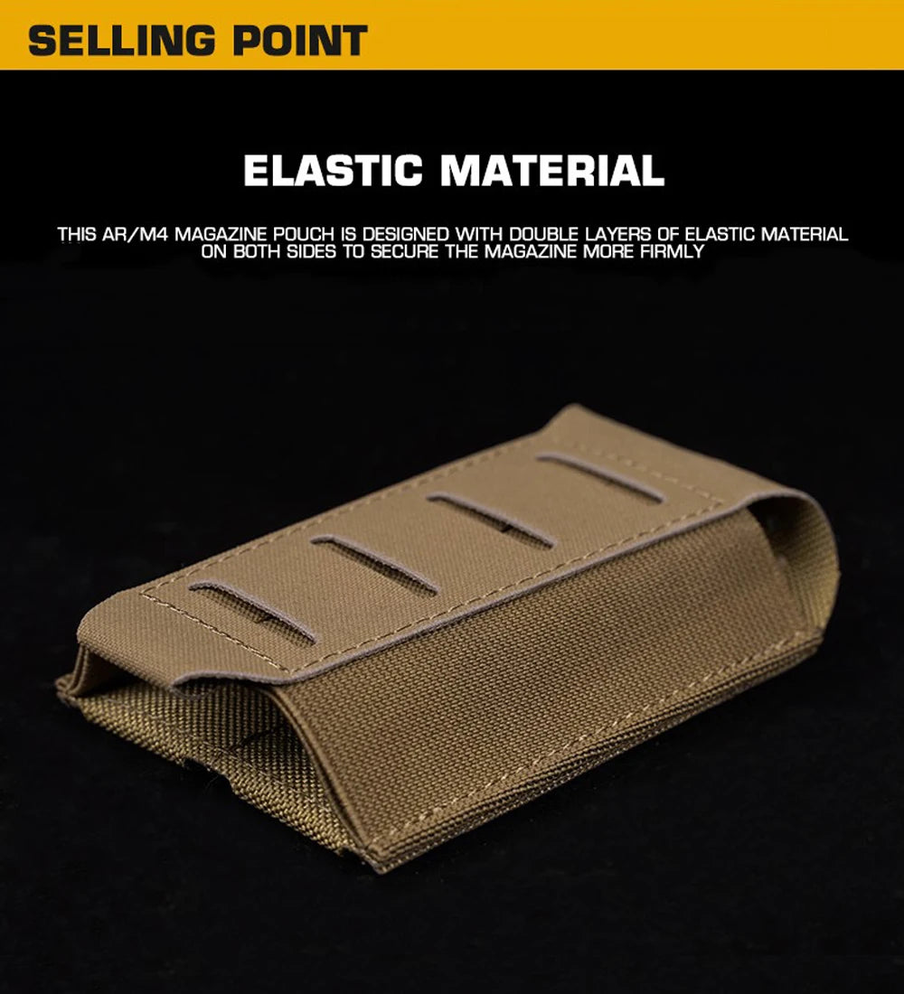 Molle Magazine Pouch AR M4 Single Mag Pouch Holder ARC V2 Belt Fast Attach Carrier Nylon Carrier