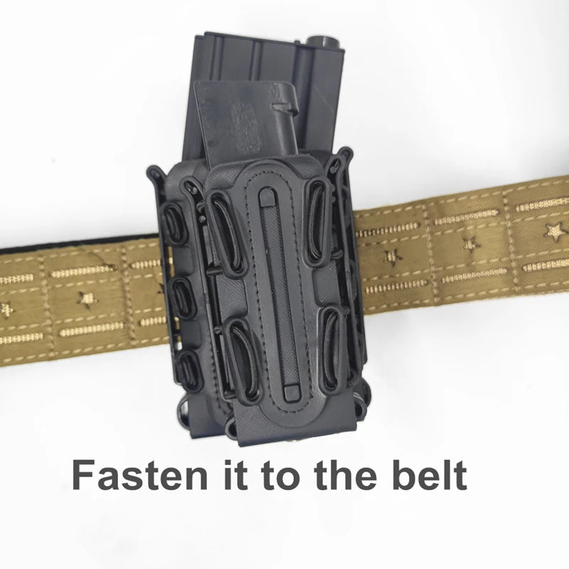 9mm Magazine Pouches Pistol Mag Pouch Softshell Adjustable Universal Mag Holster with Belt MOLLE Clip for .40 S&W .45 ACP
