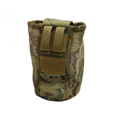 Outdoor Portable Mini Foldable Mesh ATS Roll Up Bag Micro Folding Compact Dump Pouch Camping Hiking Hunting Storage