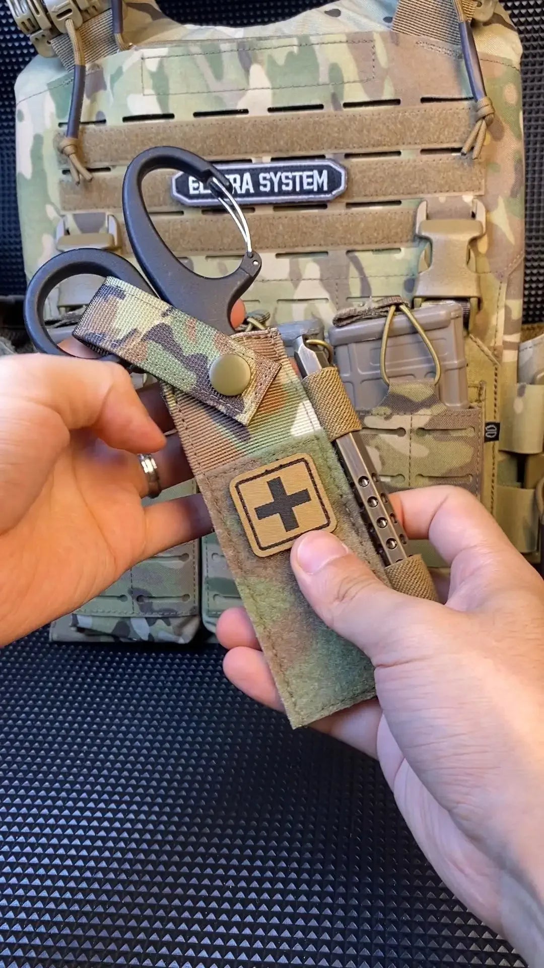 MOLLE IFAK Scissors Pouch Portable Shears Sheath Hanging Emergency First Respon EMT EDC Emergency Survival Tools Holster