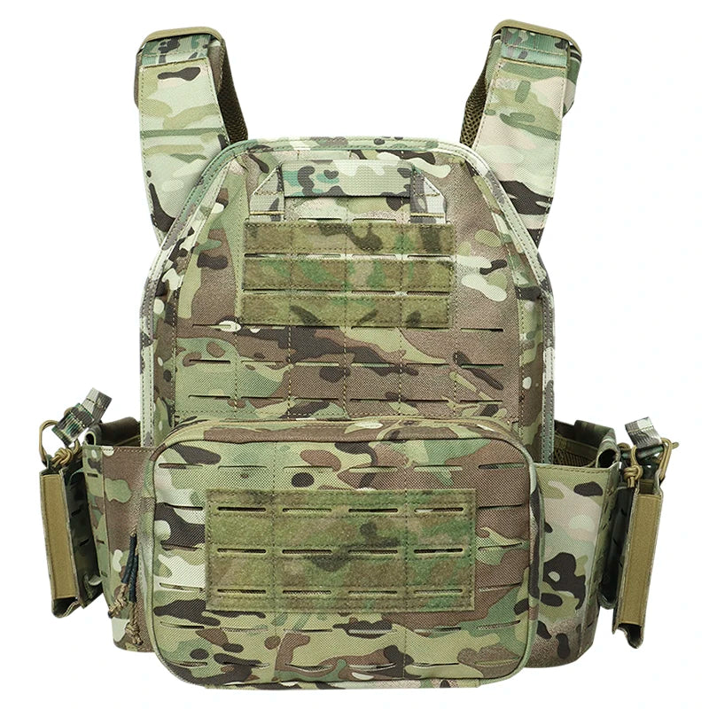 Tactical Vest Paintball Plate Holder with Triple Magazine Pouch ﻿