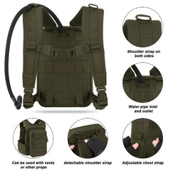 KRYDEX 50oz 1.5L MOLLE Hydration Vest Carrier