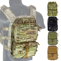 Tactical Vest Backboard Bag for Plate Carrier Quick Release Molle Detachable General Purpose Pouch Airsoft Huting Accessory
