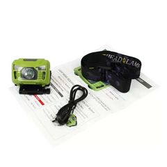 USB Charging Induction Waterproof Headlight FAST Tactical Helmet Headlight Q5 Rescue Light Signal Light
