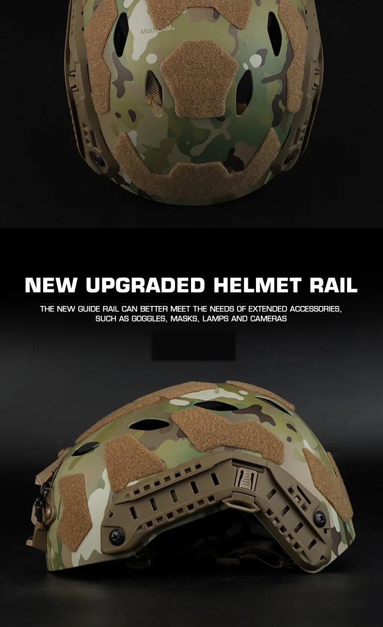 FAST SF SUPER HIGH CUT HELMET Tactical Hunting CS Simplified Version Protection Helmet