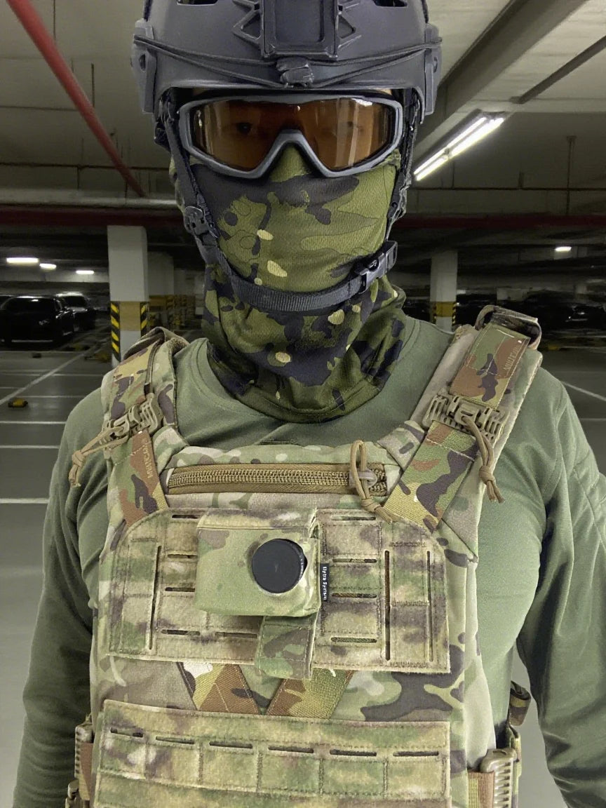 Tactical Style Chest Molle Mounted Action Camera Bag Specifically Designed For Molle Vest Backpack