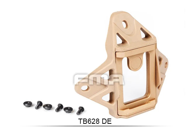 Helmet NVG Mount Adapter Helmet Wilcox 3 Hole Shroud P/N DE/BK