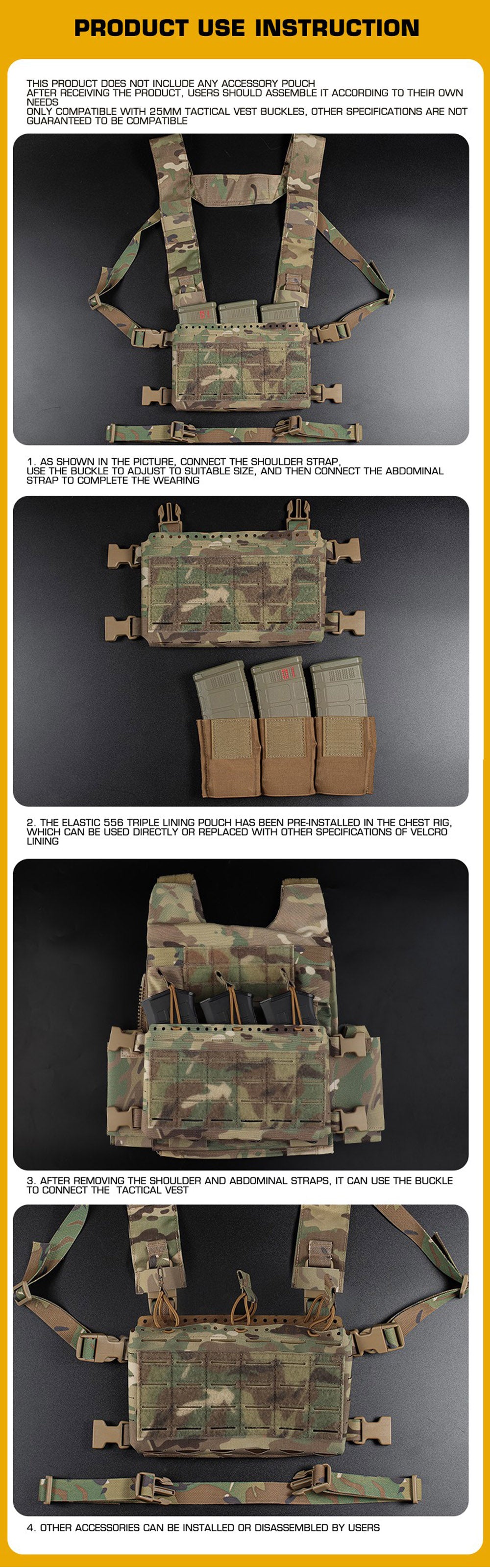 MOLLE MK5 Chest Rig SS MKV Micro Fight Chassis Placard Hook Loop Airsoft Magazine Pouch Tactical Plate Carrier Vest Equipment