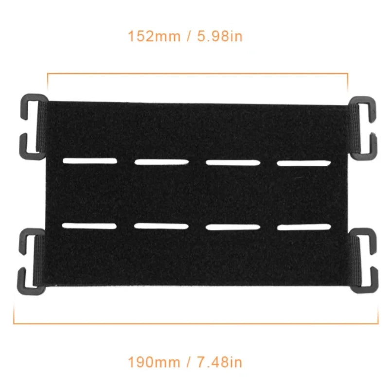 Tactical Molle Strip Adapter Vest Backpack Patch Panel Hook&Loop Converter Ribbon Strip For Attching ID Patches