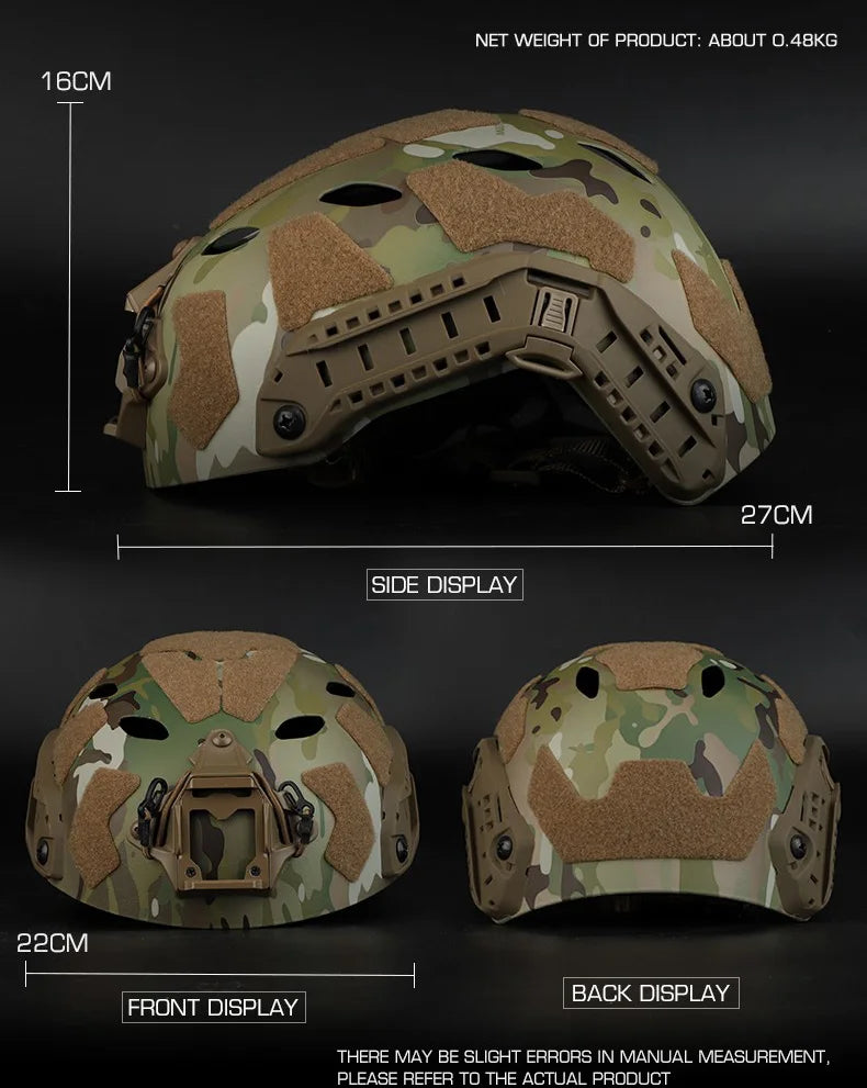 FAST SF SUPER HIGH CUT HELMET Tactical Hunting CS Simplified Version Protection Helmet