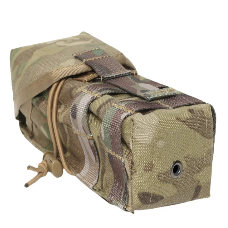 Tactical 556/7.62 Dual Pouch, MOLLE System, Adjustable Elastic, Lightweight, Drainage Hole