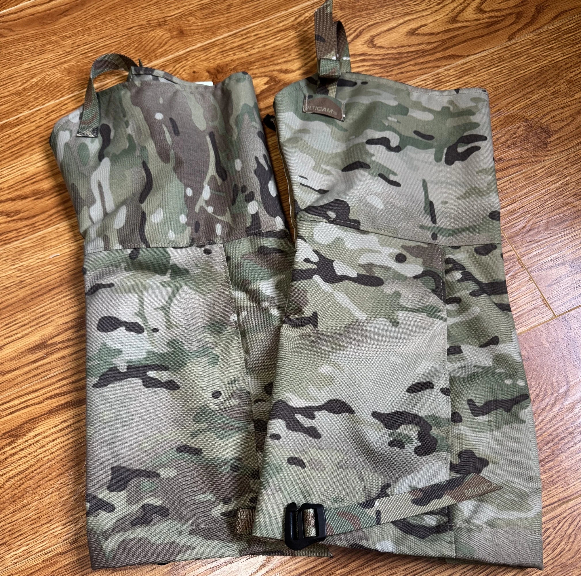 Tactical Leg Gaiters High Gaiters Gaiters Knee Protection Anti-Tear Nylon Fabric Full Length Zip Breathable Camping Hiking