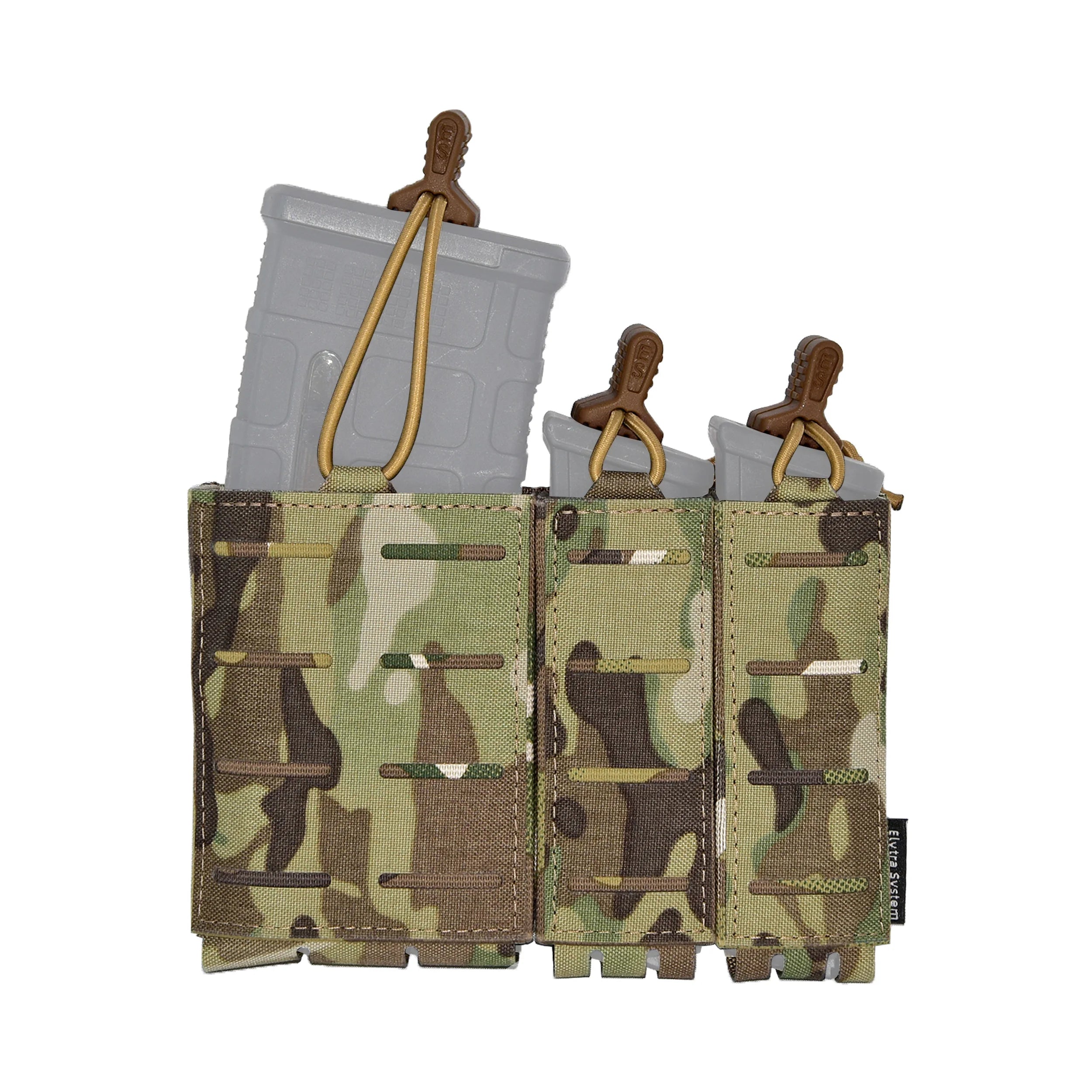 Tactical Triple Mag Pouch Mag Carrier 9mm 5.56 Molle Pouch Laser Cut Tool Pouch Quick Draw Holder molle Universal