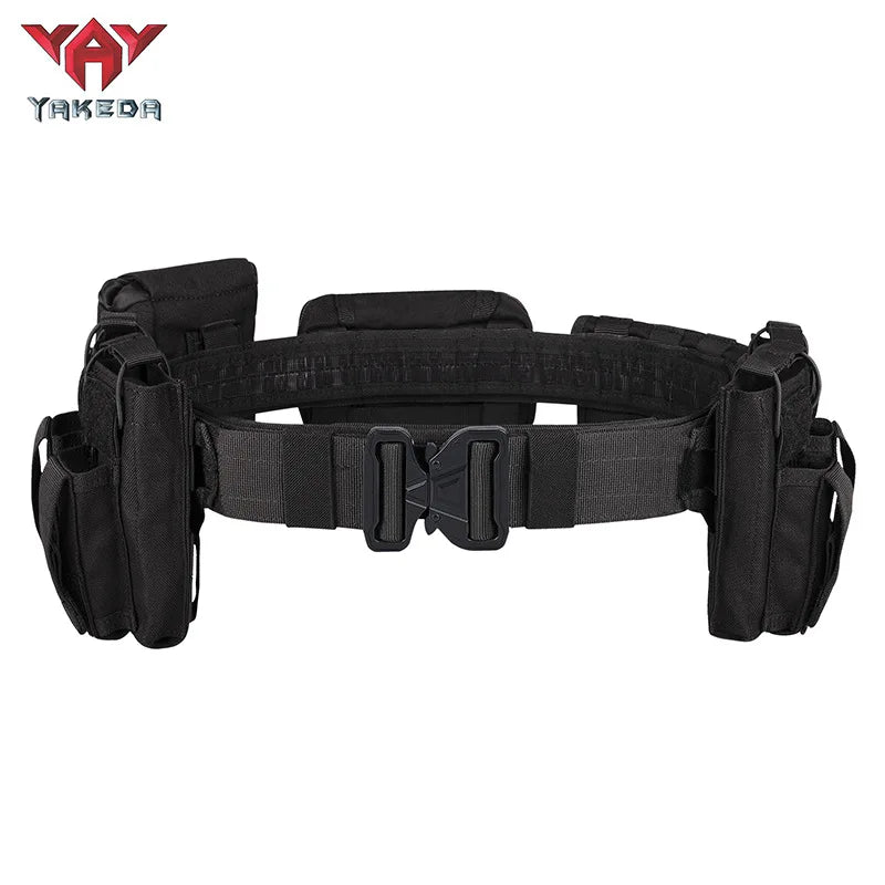 YAKEDA Factory Inner Nylon Patrol Tactical Waist Utility Duty Belt with Quick Detach Metal Buckle