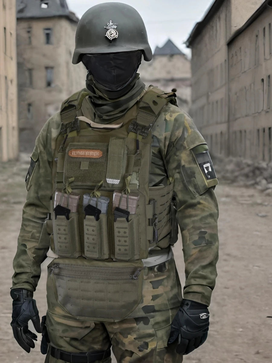 500D Tactical LSR 9mm 556 Mag Molle Triple Magazine Pouch Holder Open Top Triple Rifle Pistol Mag Carrier Waist Bag Holster