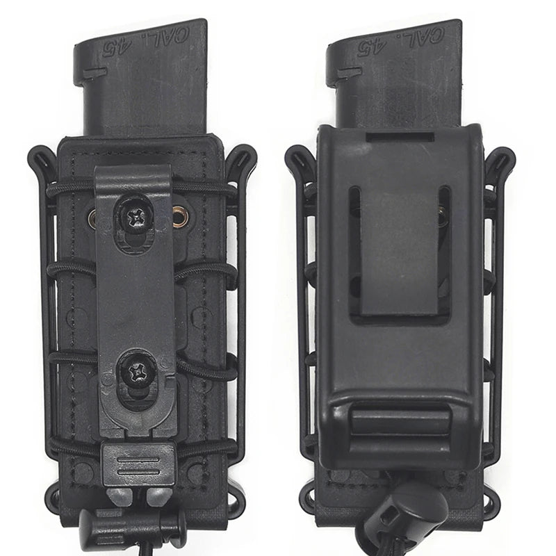 9mm Magazine Pouches Pistol Mag Pouch Softshell Adjustable Universal Mag Holster with Belt MOLLE Clip for .40 S&W .45 ACP
