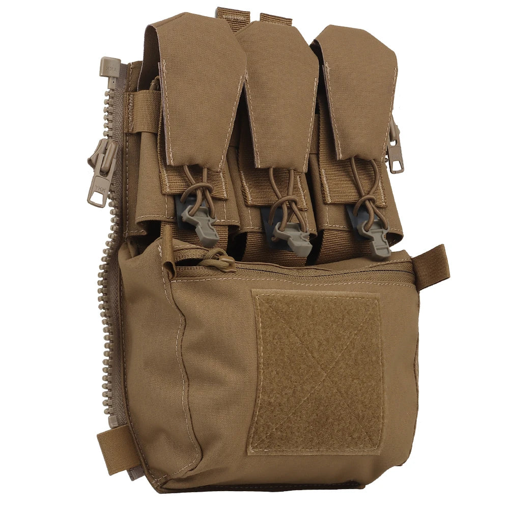 Assault Adapt Banger Back Panel Zip On Rear Pack Tactical Vest FCPC V5 Plate Carrier Accessories Bag GP Pouch Multitools Pocket