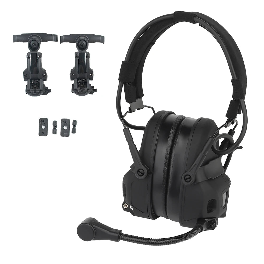 Helmet Rail Mount Headset