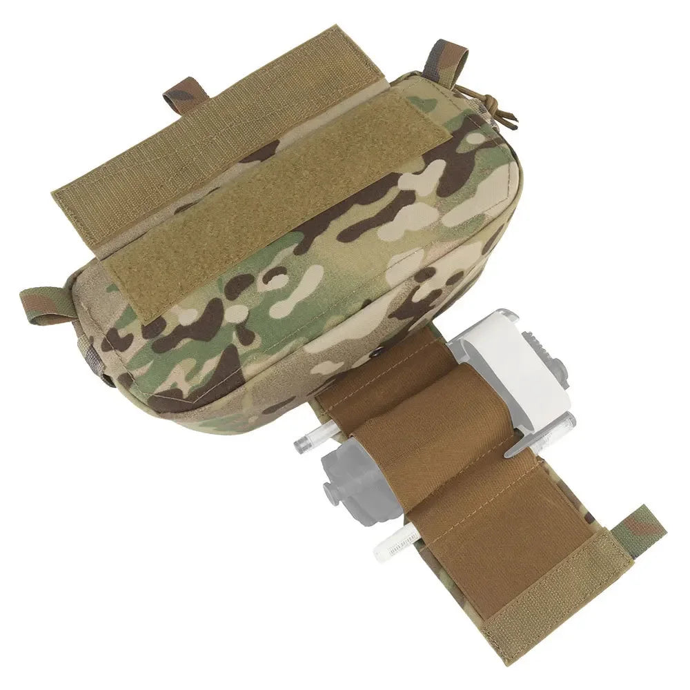 Tactical Hanger Pouch Compact Abdominal Dangler Pack Quick Release Shoulder Bag Integrates Hunting Vest Plate Carrier Airsoft